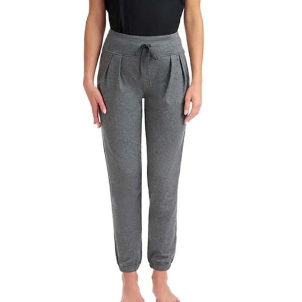 Lole Women's Size Small Gray Pleated Front Pull On Lounge Pants